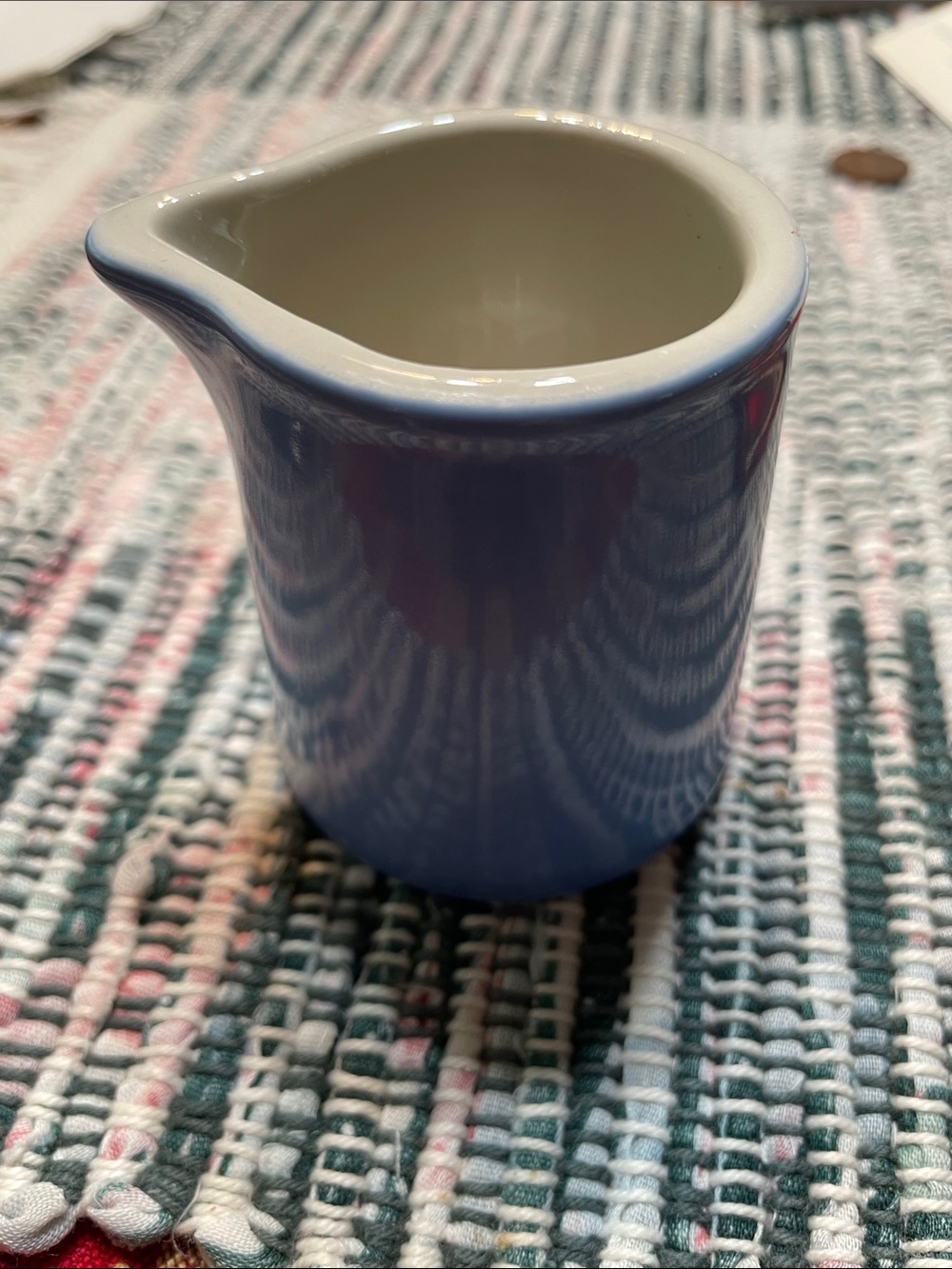Blue Ceramic Creamer Pitcher - Brand